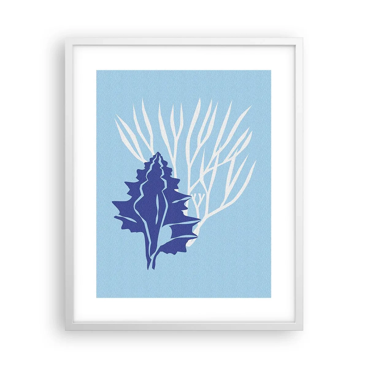 Plakát v bílém rámu - Listové formy - 40x50 cm