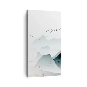 Obraz na plátně - Přes vrcholy - 45x80 cm