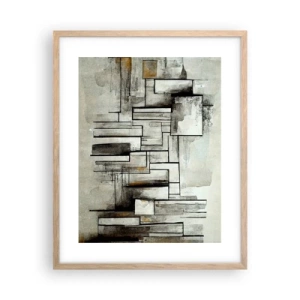 Plakát v rámu světlý dub - Síla jednoduchosti - 40x50 cm