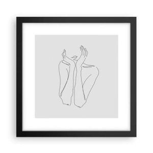 Plakát v černém rámu - O čem sní dívky - 30x30 cm