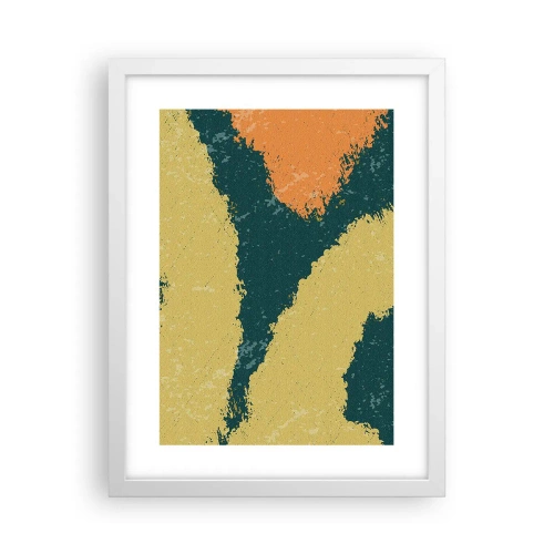 Plakát v bílém rámu - Abstrakce – zpomalený pohyb - 30x40 cm