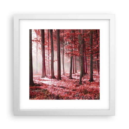 Plakát v bílém rámu - Červená je stejně krásná - 30x30 cm