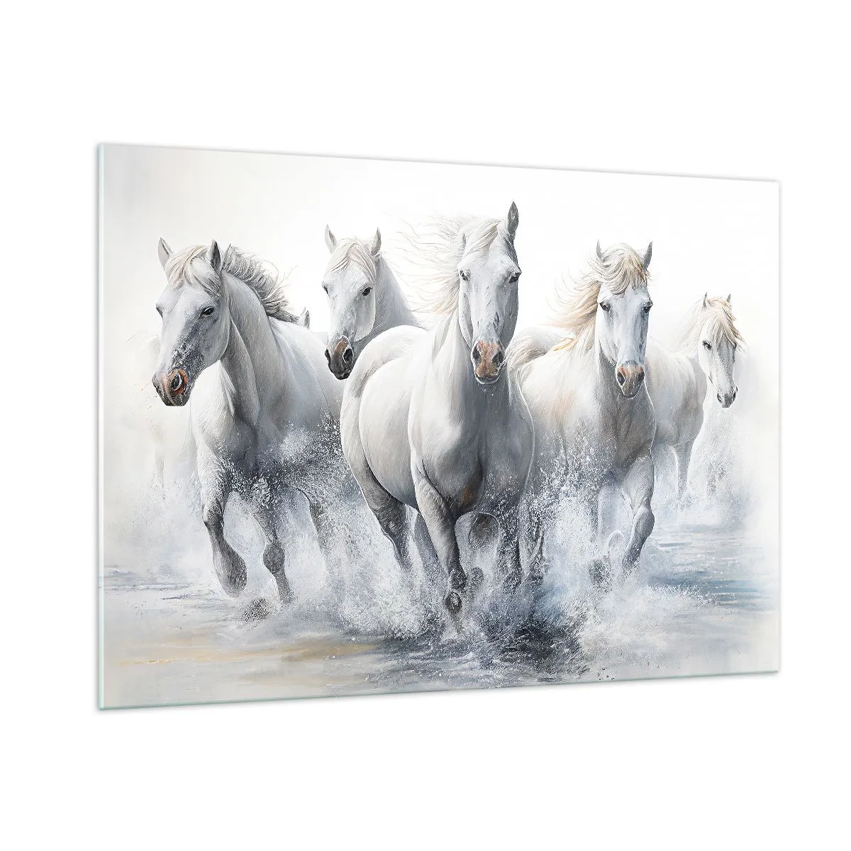 Obraz na skle - Bílá magie - 100x70 cm