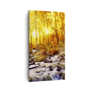 Obraz na plátně - Kameny zasazené do zlata a platiny - 45x80 cm