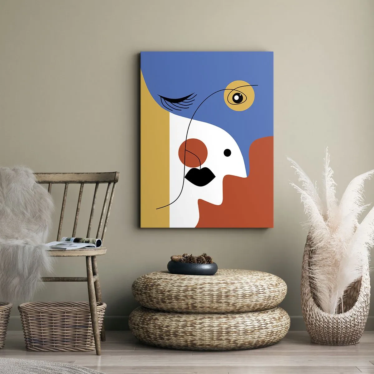 Obraz na plátně - Portrét: dekonstrukce - 50x70 cm