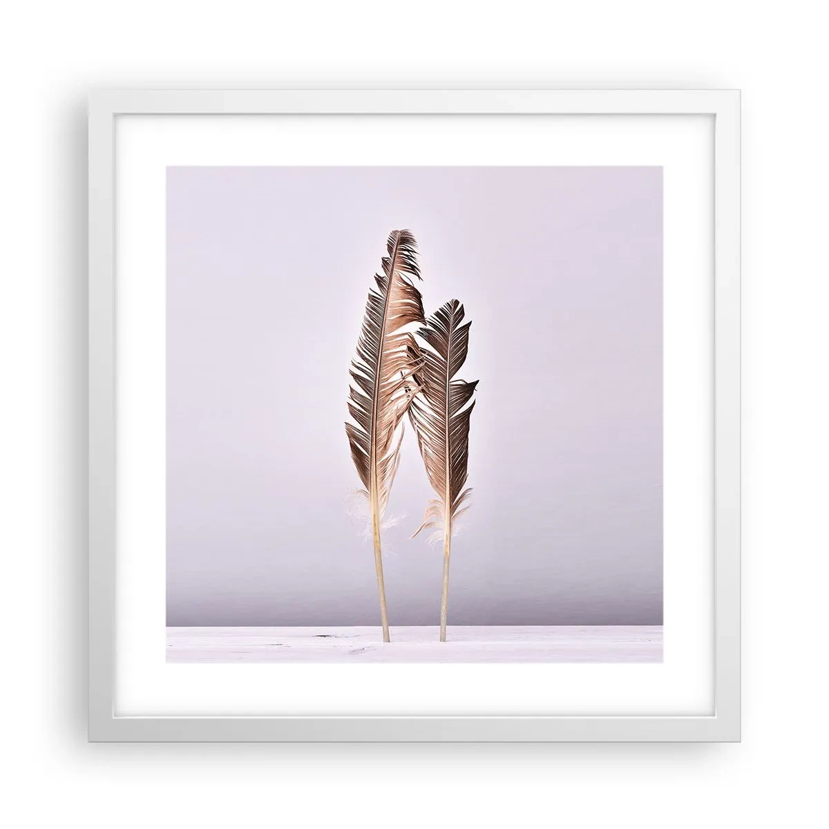 Plakát v bílém rámu - Proti nicotě - 40x40 cm