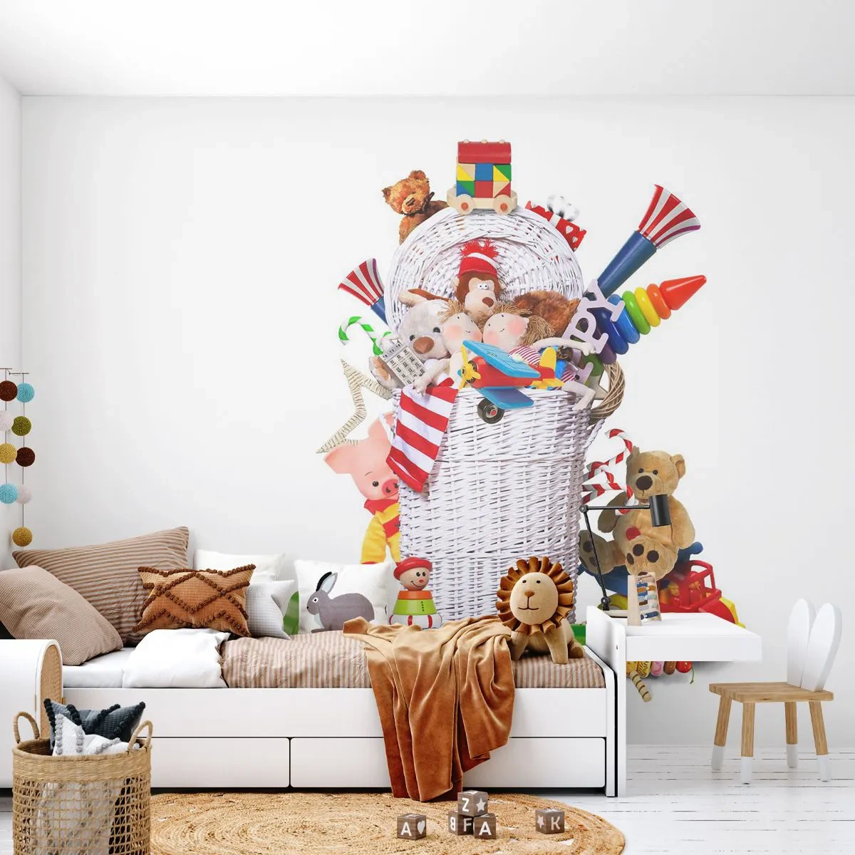 Fototapeta Samolepicí Deluxe Sticker - Poklady děťátka - Hračky, Pro děti, Dětský pokoj - 250x175 cm