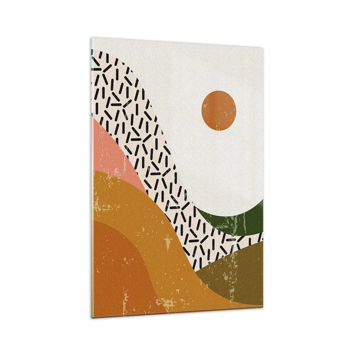 Obraz na skle - Sluneční abstrakce - 80x120 cm