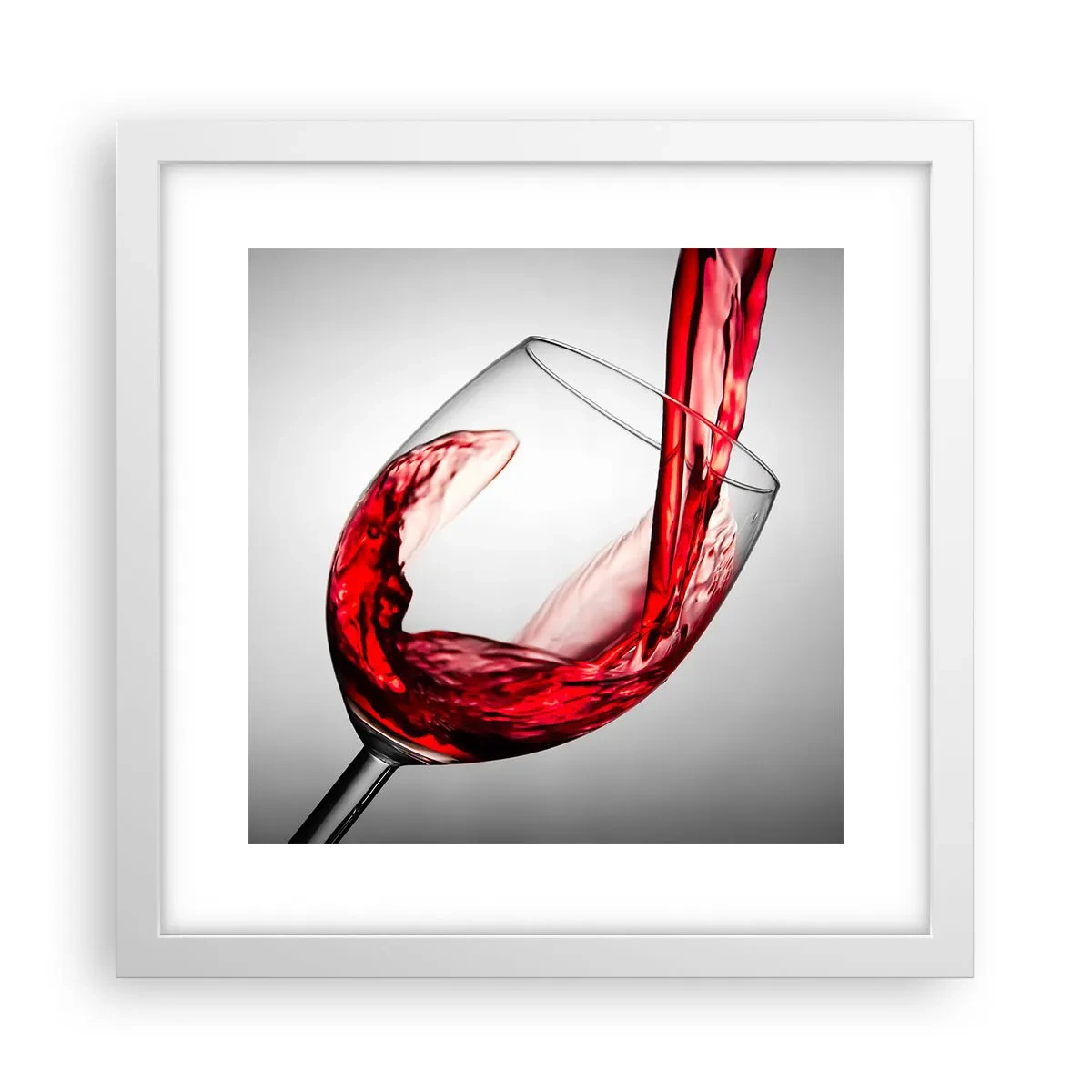 Plakát v bílém rámu - Barva - pohyb - zvuk - 30x30 cm