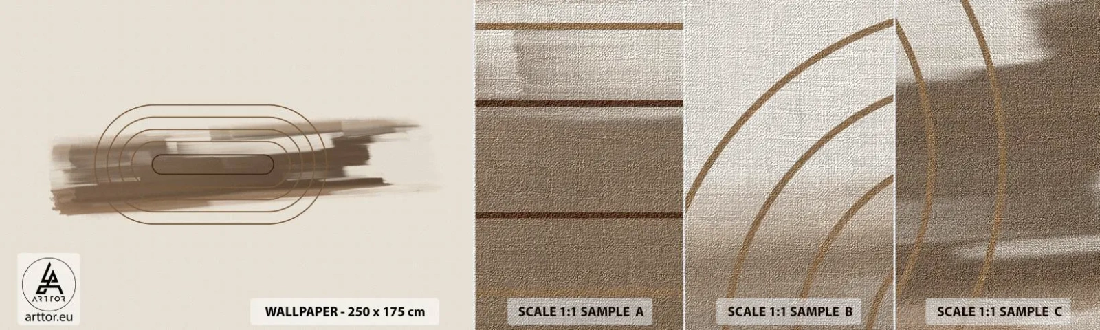 Vzor Fototapety Premium Canvas - Závan šedi - Abstrakce, Kus, Moderní umění - 100x30 cm