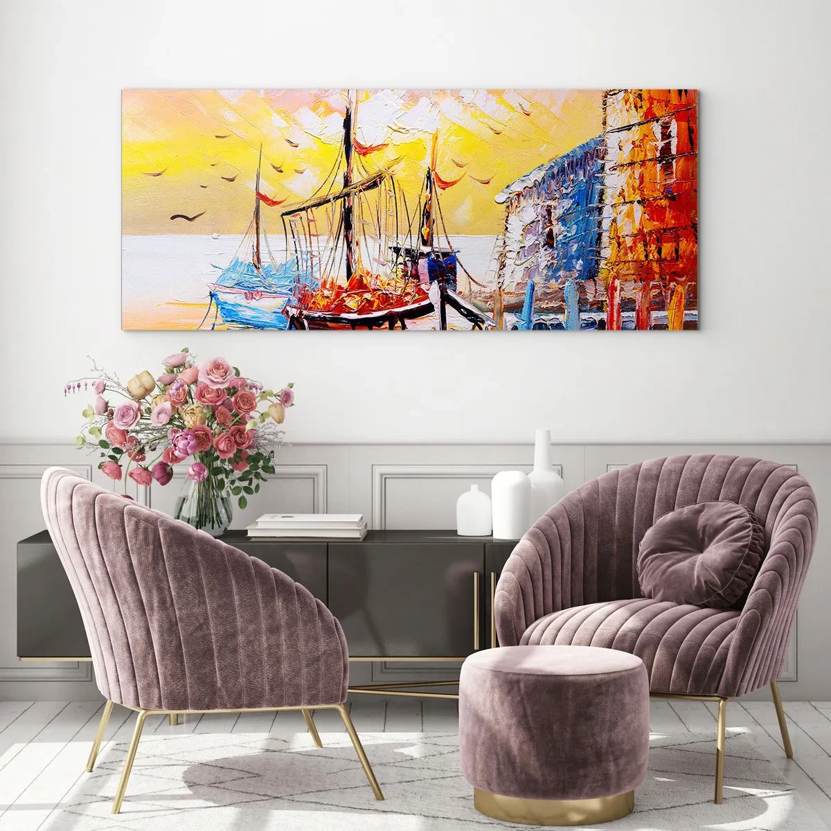 Obraz na skle - Šťastný návrat - 120x50 cm