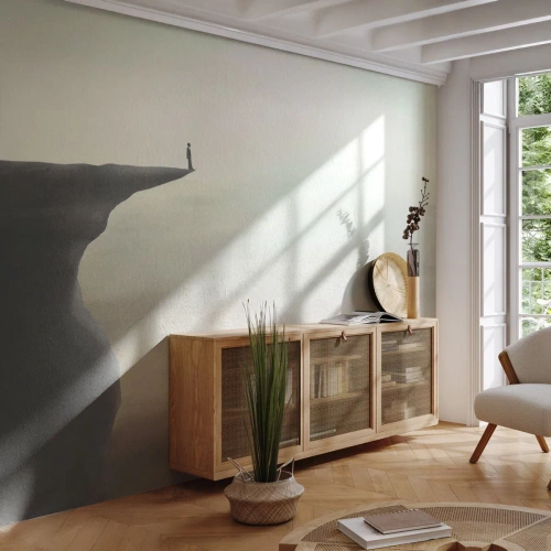 Fototapeta Samolepicí Deluxe Sticker - Nahoru, samozřejmě! - Útes, Příroda, Turista - 300x210 cm