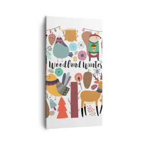 Obraz na plátně - Pohádkové svátky v lese - 45x80 cm