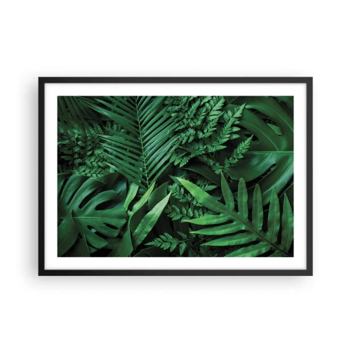 Plakát v černém rámu - Objaté v zeleni - 70x50 cm