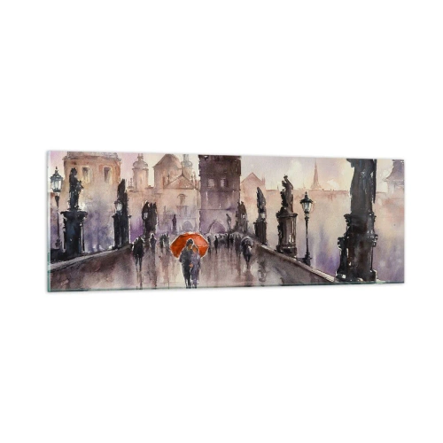 Obraz na skle - Lidé se nemění - 90x30 cm