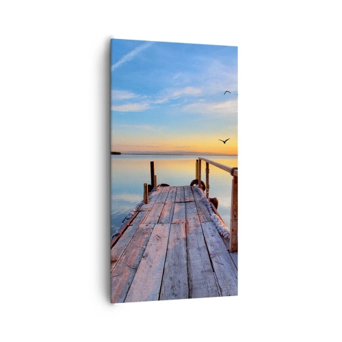 Obraz na plátně - Jít před sebe směrem ke slunci - 65x120 cm
