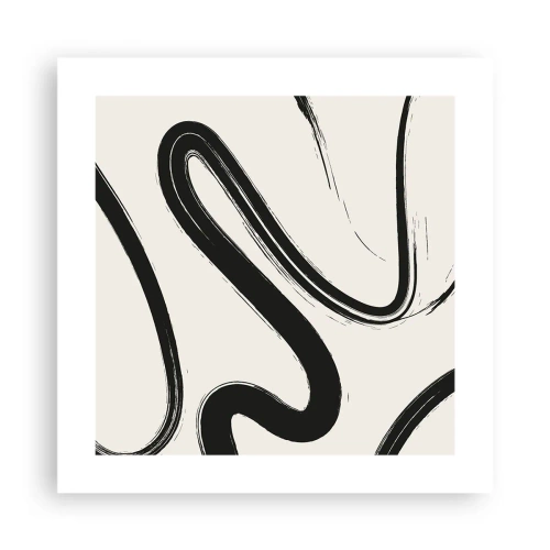 Plakát - Černobílý rozmar - 40x40 cm