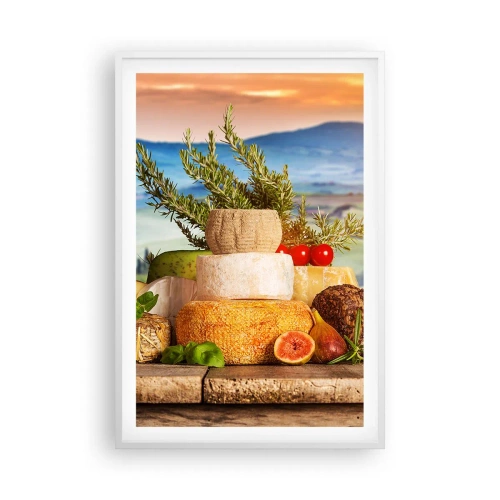 Plakát v bílém rámu - Italská radost ze života - 61x91 cm