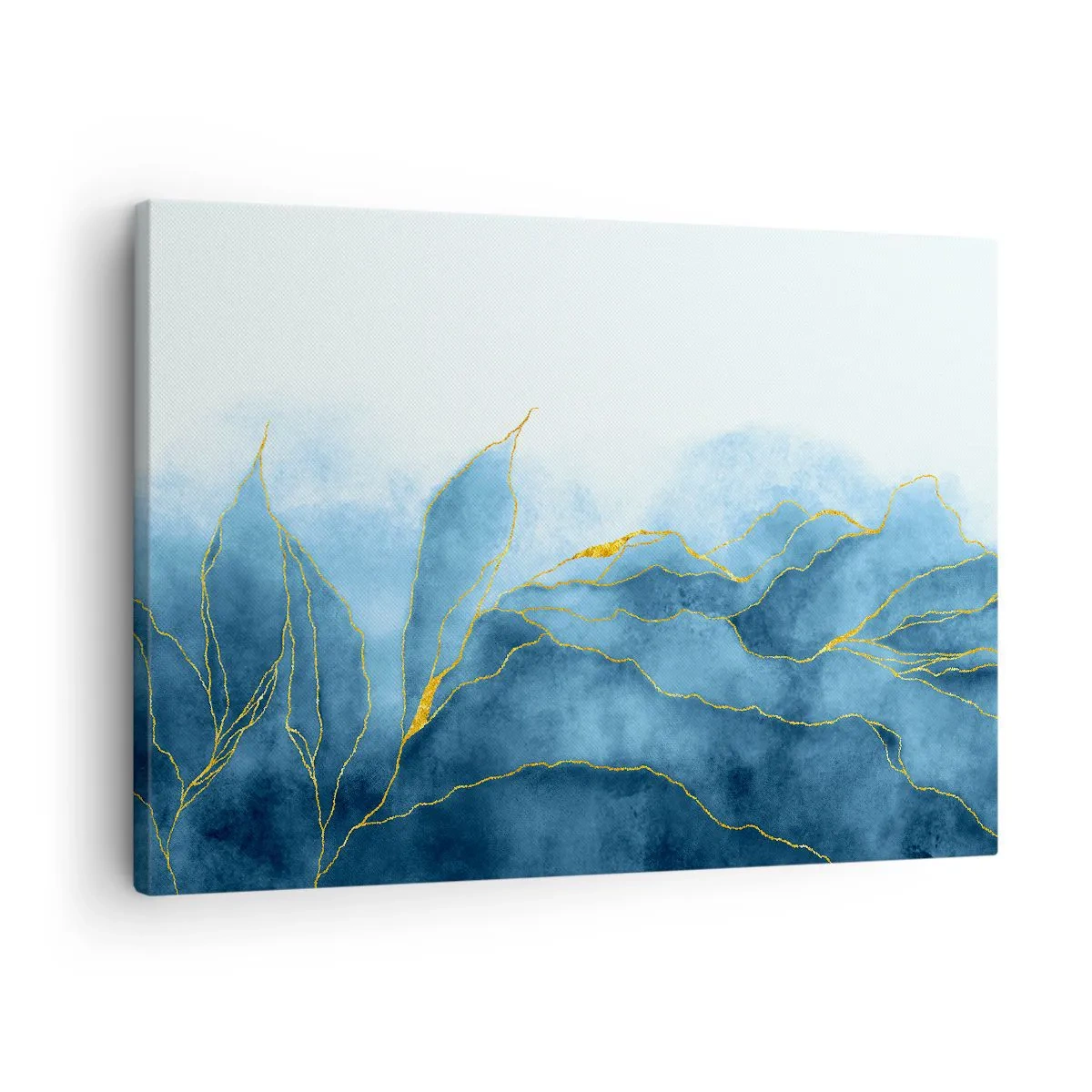 Obraz na plátně - Blankyt ve zlatě - 70x50 cm