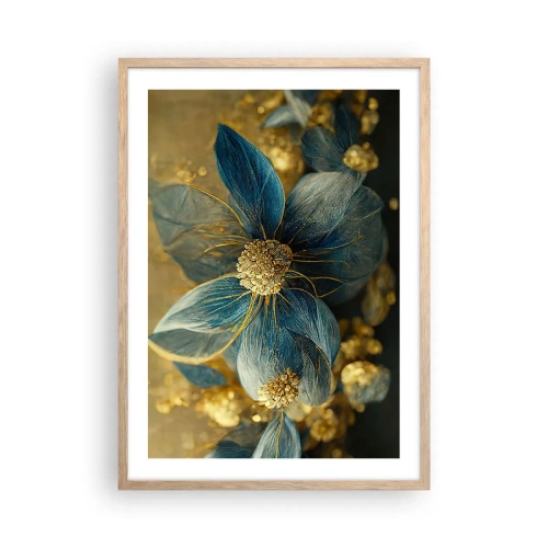 Plakát v rámu světlý dub - Rozkvést zlatem - 50x70 cm