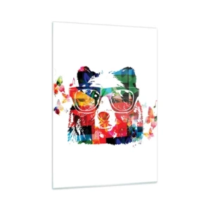 Obraz na skle - Líbí se mi! - 50x70 cm