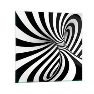 Obraz na skle - Kompozice: tančící prostor - 70x70 cm