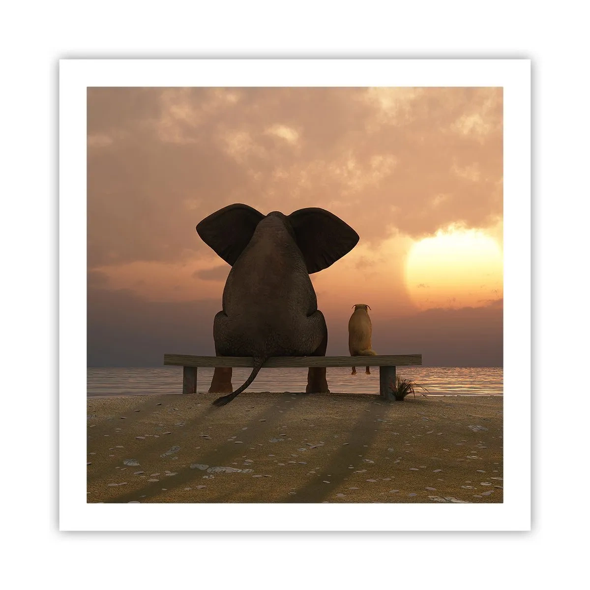 Plakát - Je skvělé spolu mlčet - 60x60 cm