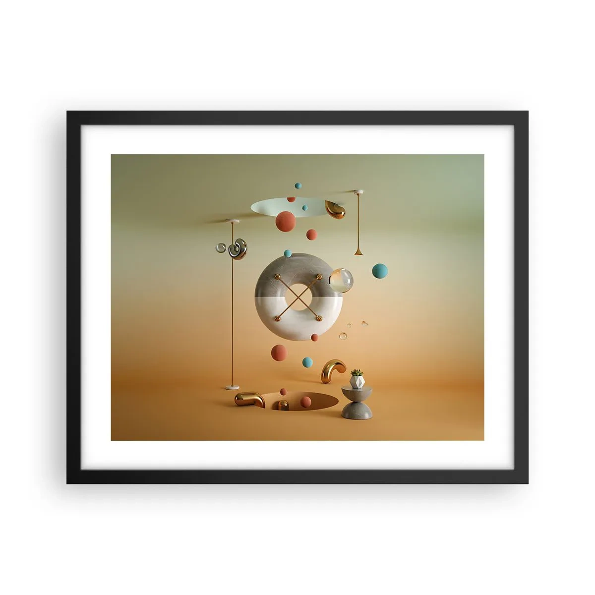 Plakát v černém rámu - Vše je možné - 50x40 cm