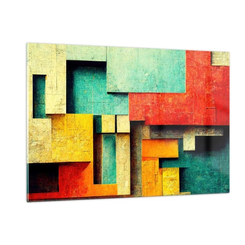 Obraz na skle - Festival pravých úhlů - 120x80 cm