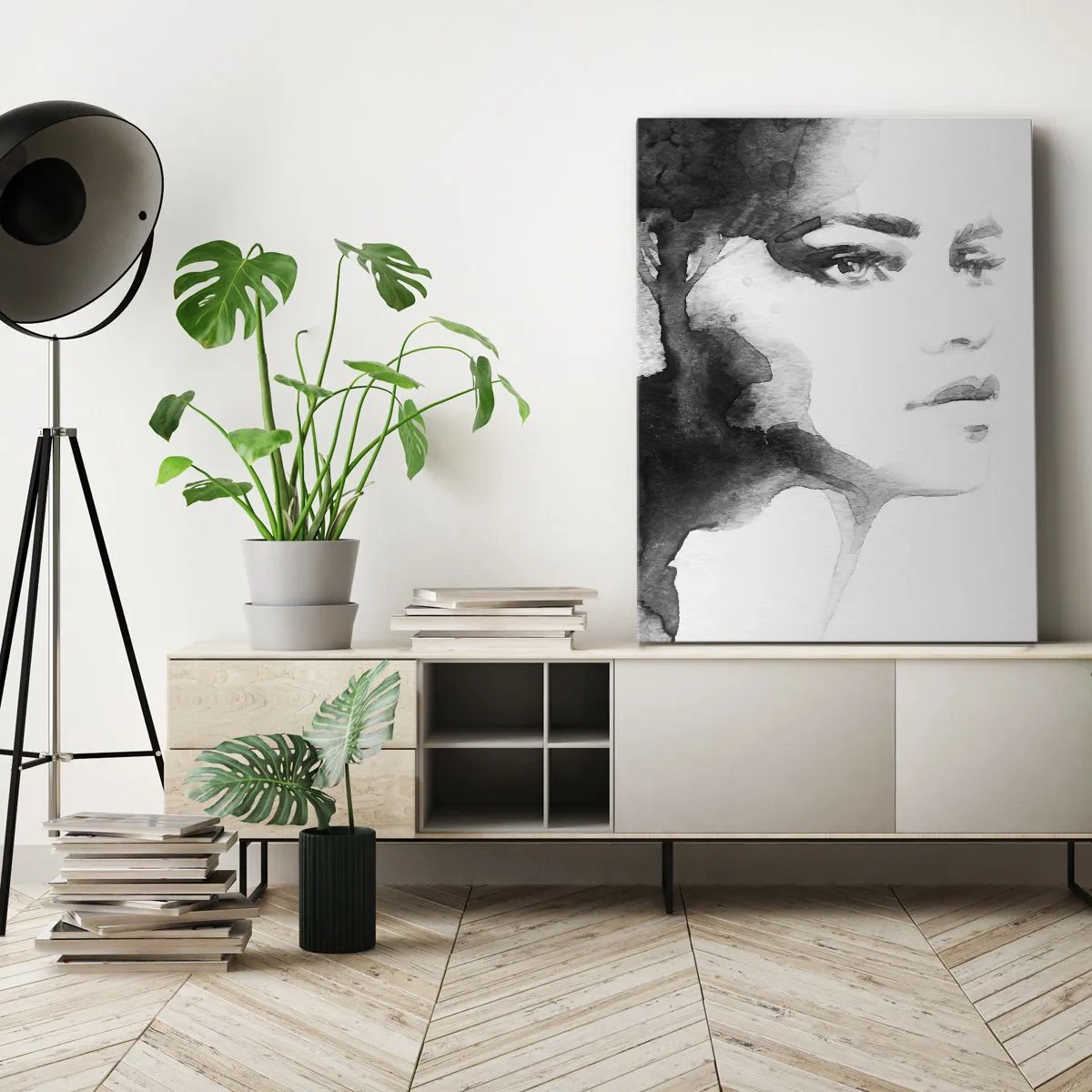 Obraz na plátně - Vytvořená z tajemství a mlhy - 50x70 cm