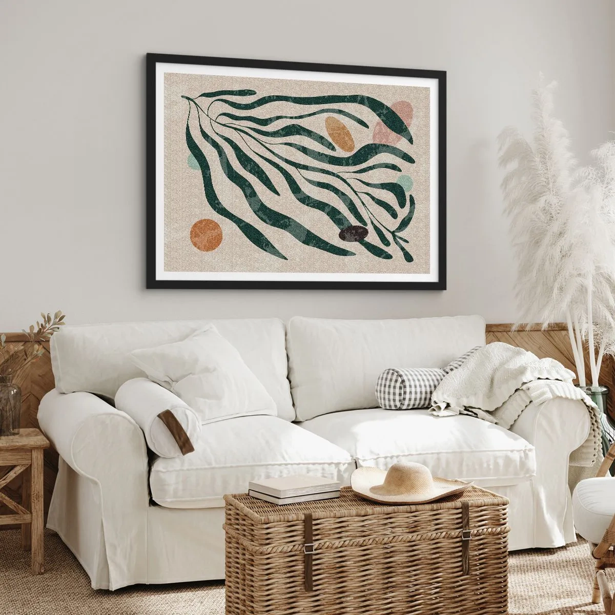 Plakát v černém rámu - Uprostřed zeleně - 70x50 cm