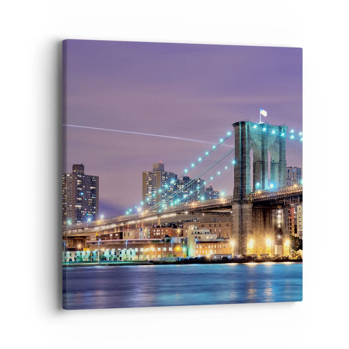 Obraz na plátně - Po mnoho let Brooklynský most - 40x40 cm