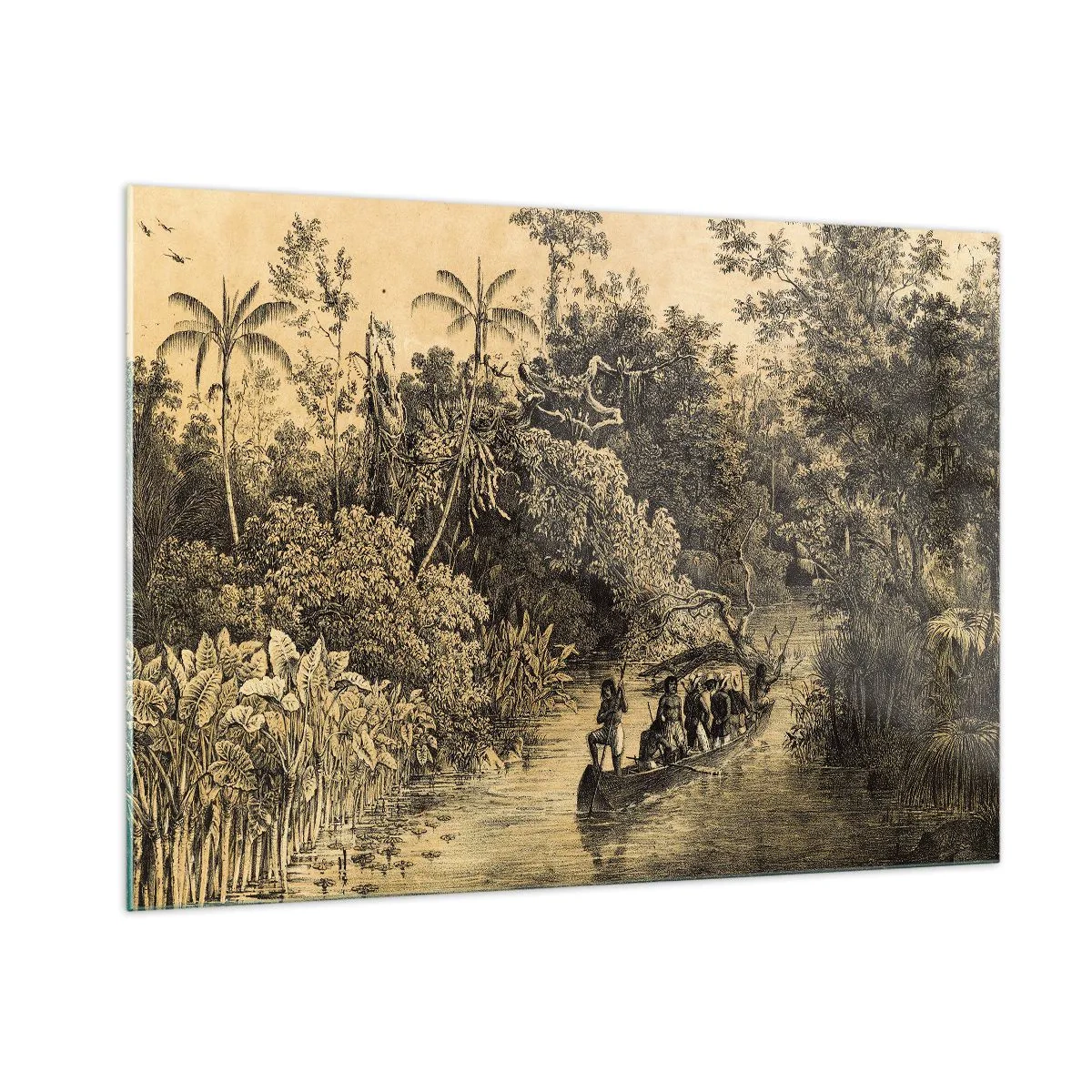 Obraz na skle - Výlet ke zdroji - 100x70 cm