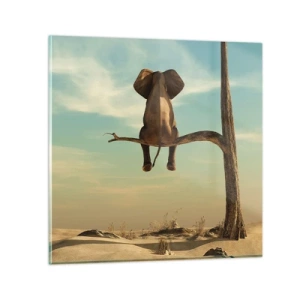 Obraz na skle - Nový úhel pohledu - 40x40 cm