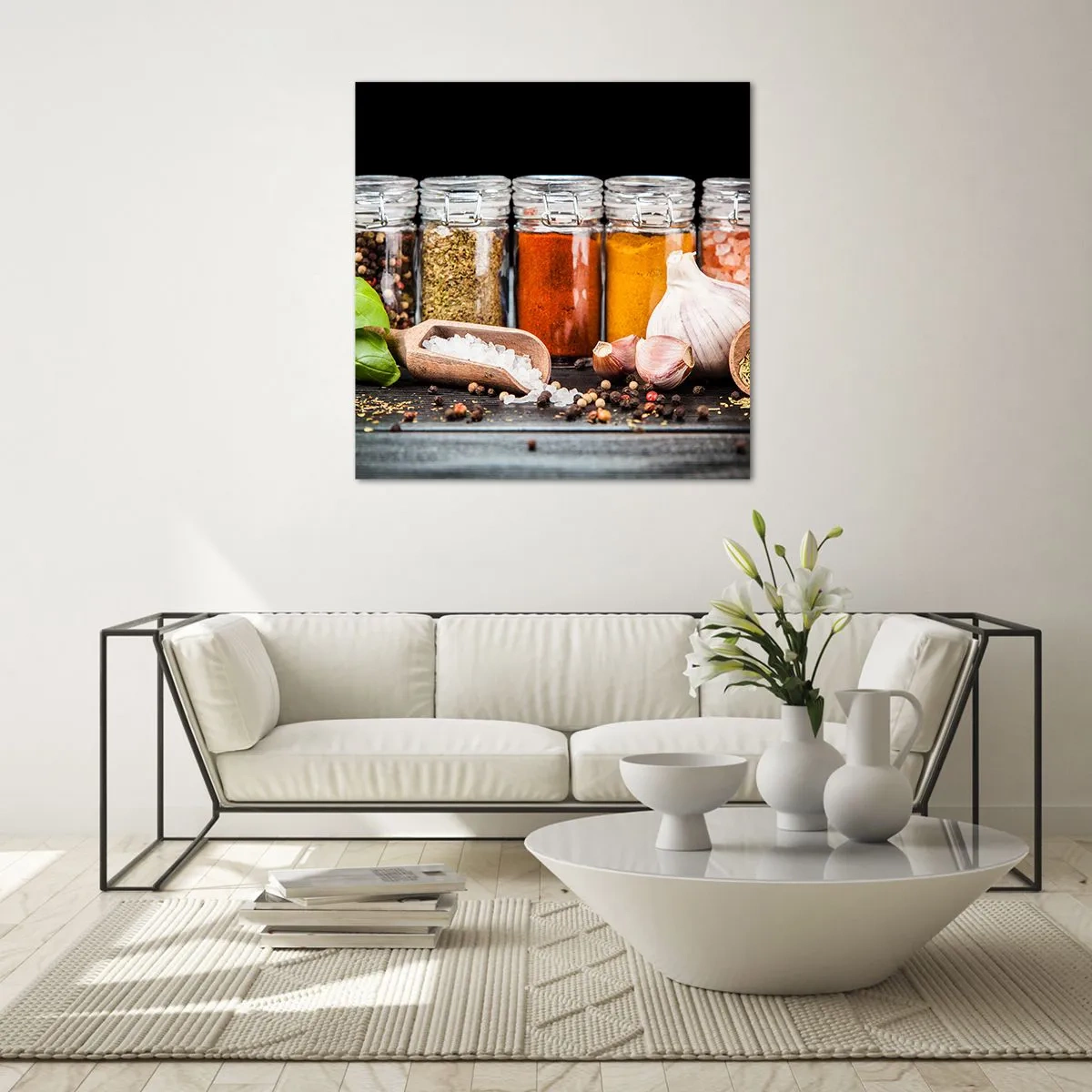 Obraz na skle - Aby měl život chuť - 50x50 cm