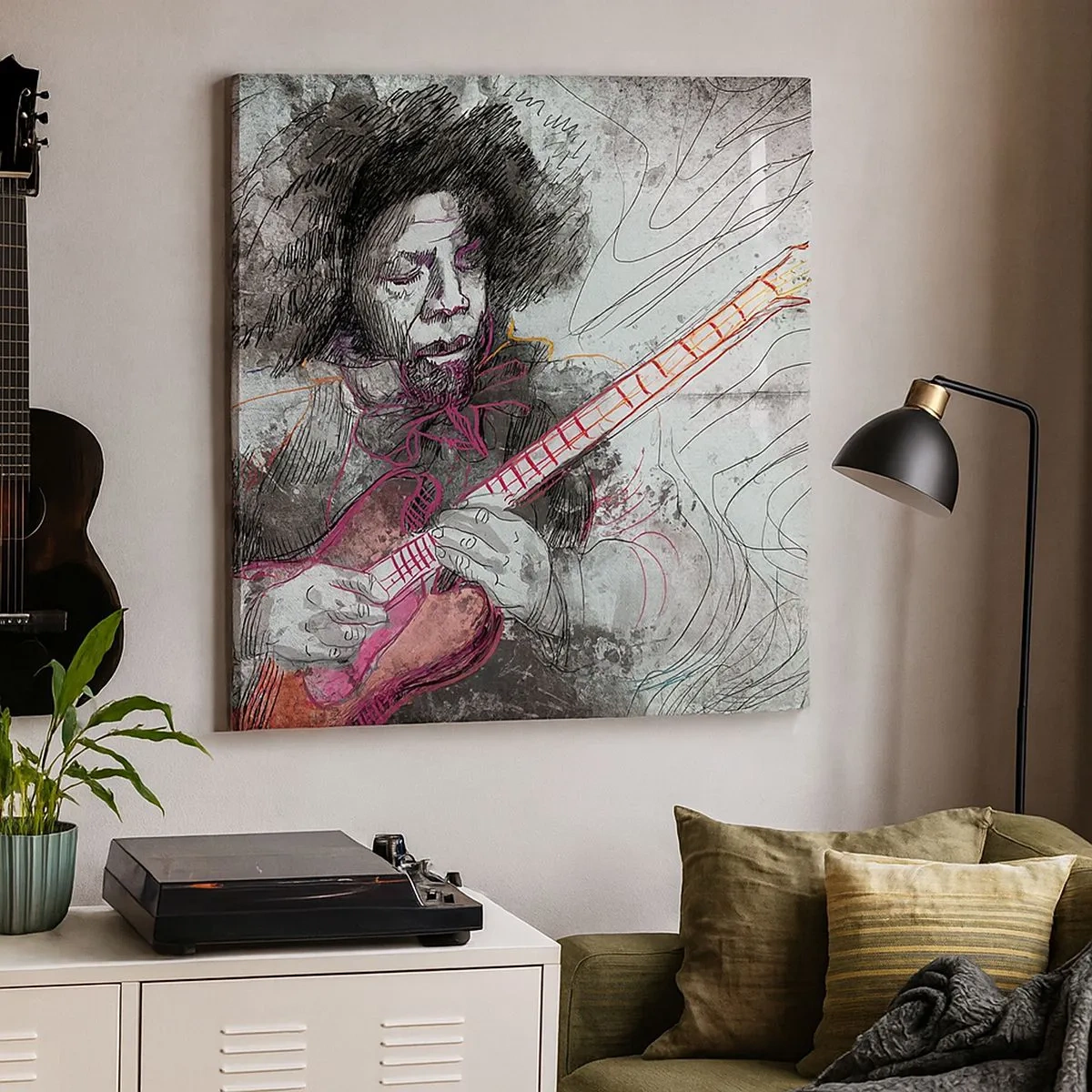 Obraz na plátně - Na vlnách hudby - 30x30 cm