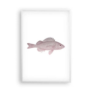 Plakát v bílém rámu - Ryba s velkýma očima - 61x91 cm