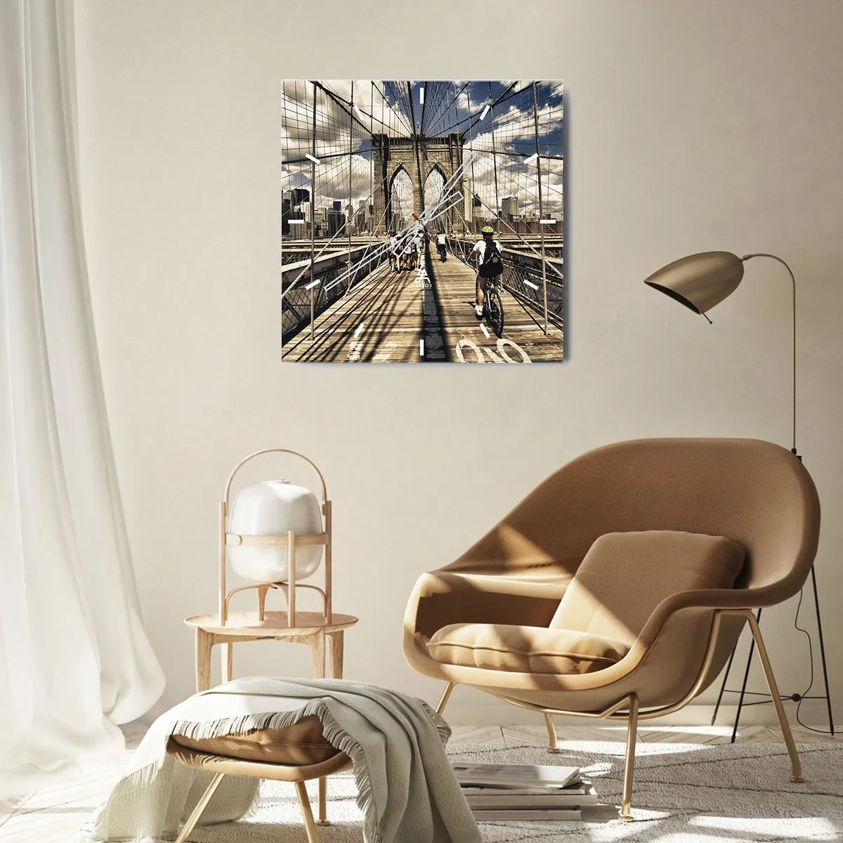 Nástěnné hodiny - Přímo do srdce města - 30x30 cm