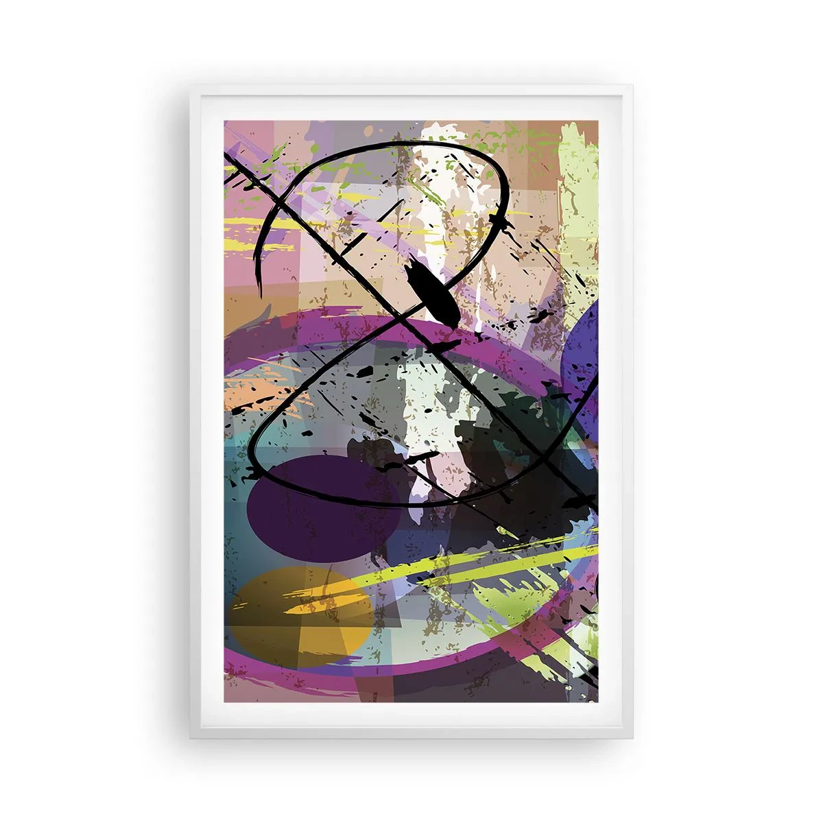 Plakát v bílém rámu - Lze přímo nebo kolem - 61x91 cm
