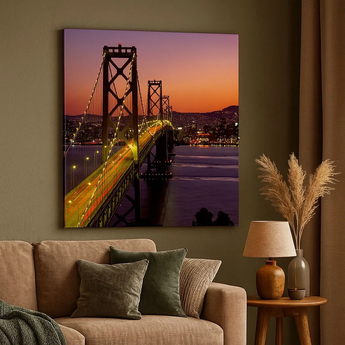 Obraz na plátně - Večer ve fialové - 30x30 cm