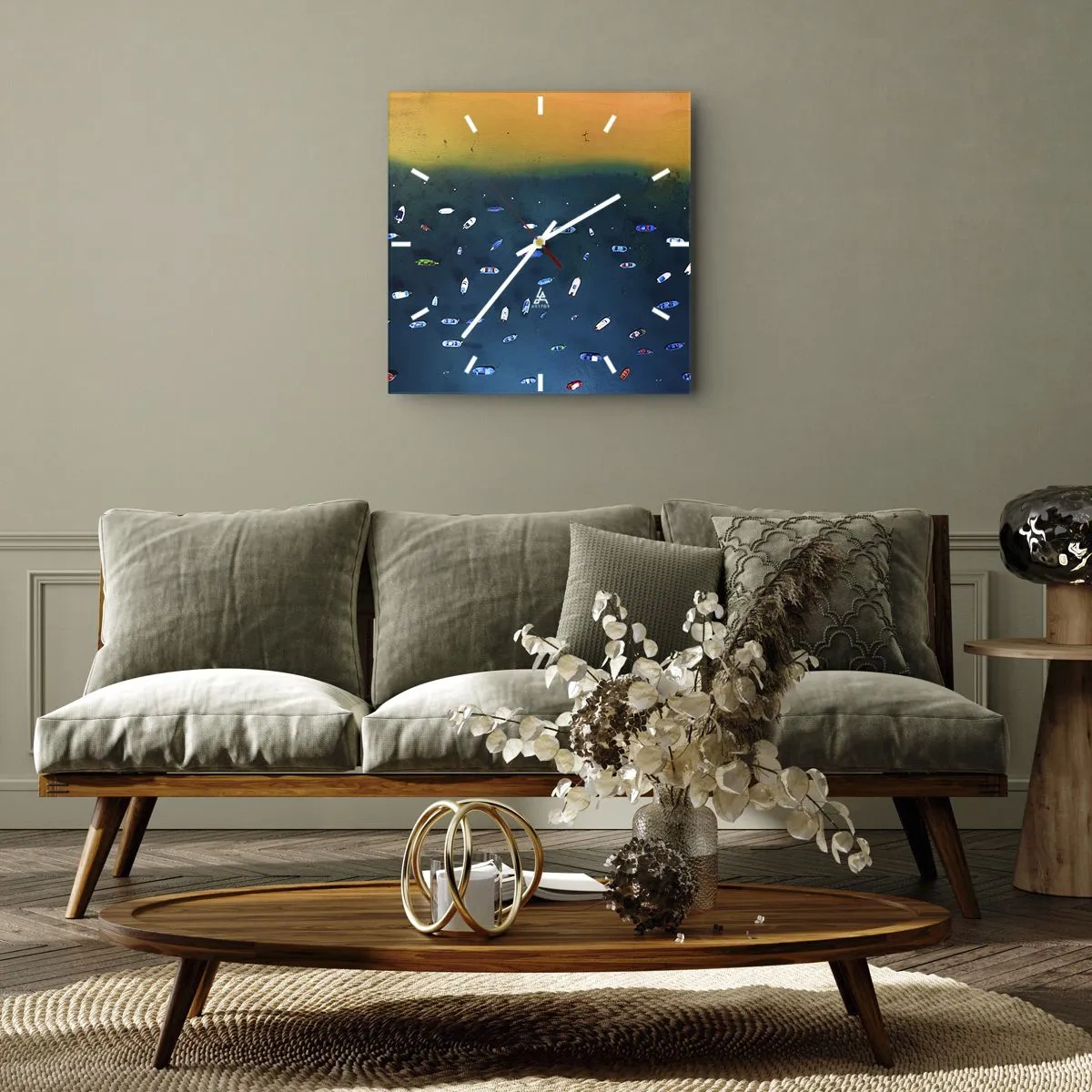 Nástěnné hodiny - Prázdninová hra - 40x40 cm