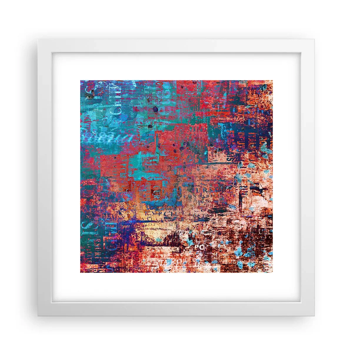 Plakát v bílém rámu - Paměť a zapomnění - 30x30 cm