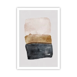 Plakát - Kompozice zemitých barev - 70x100 cm