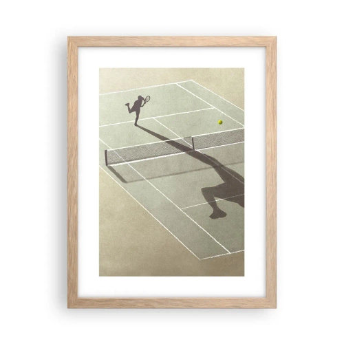 Plakát v rámu světlý dub - Dobývání sama sebe - 30x40 cm