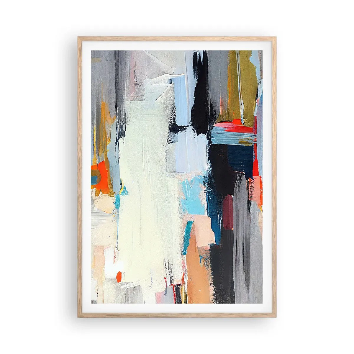 Plakát v rámu světlý dub - Nějaký způsob? - 70x100 cm