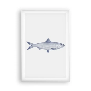 Plakát v bílém rámu - Pozdravy ze severních moří - 61x91 cm