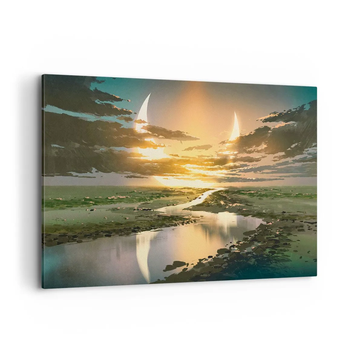Obraz na plátně - Někde ve vzdálené galaxii - 120x80 cm