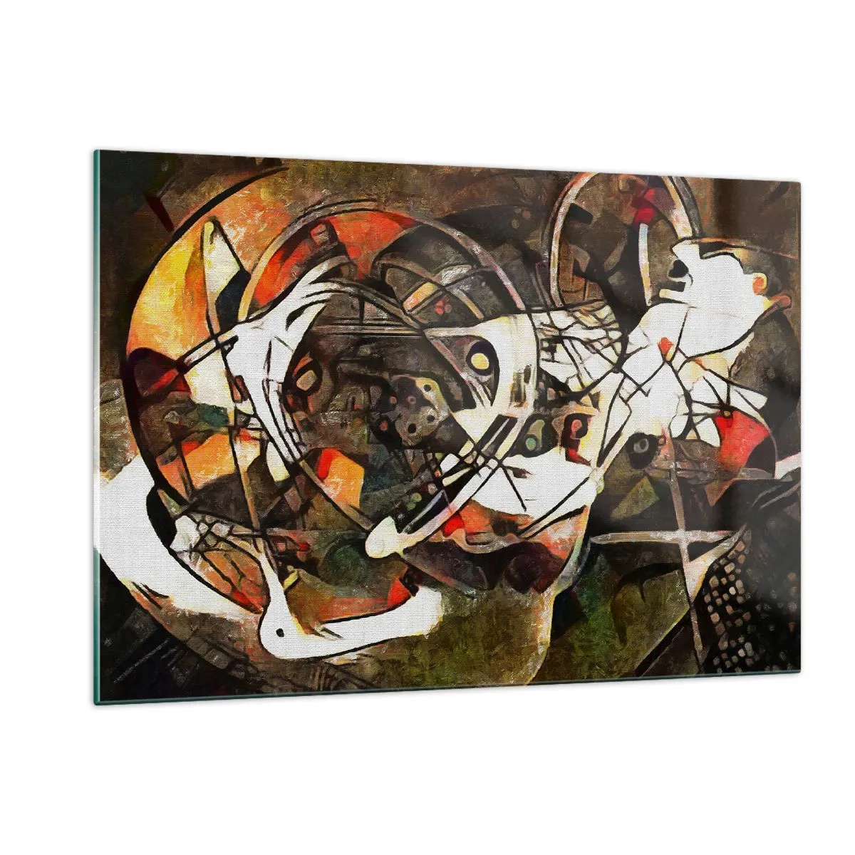 Obraz na skle - Slyšíš pohyb? - 120x80 cm