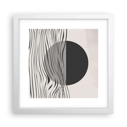 Plakát v bílém rámu - Poloviční kompozice - 30x30 cm