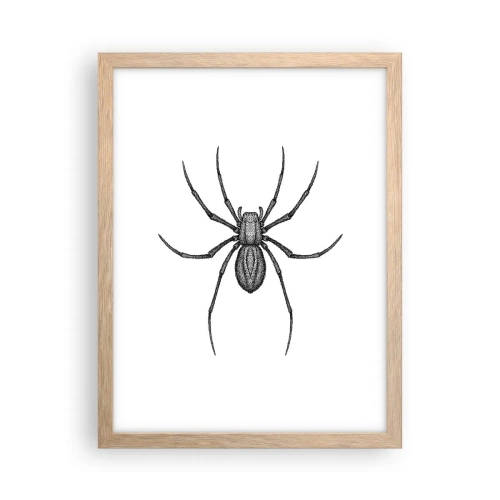 Plakát v rámu světlý dub - Znepokojivá přesnost - 30x40 cm